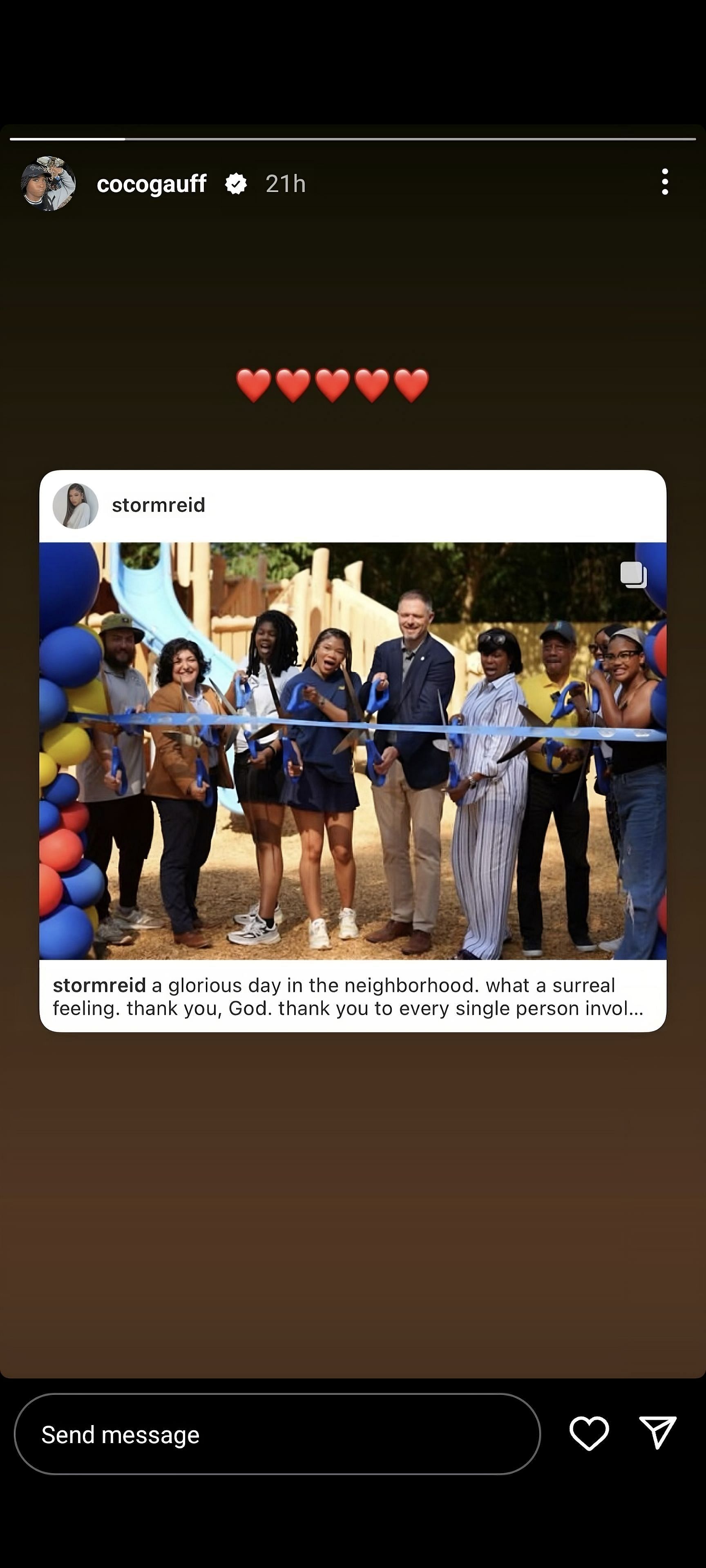 Coco Gauff on Instagram (instagram.com/cocogauff/)